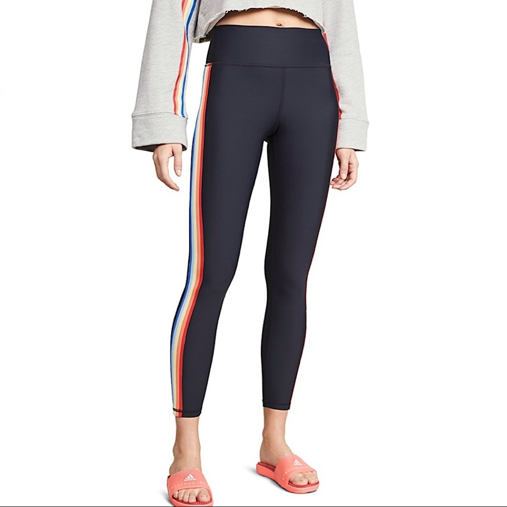 ✨Spiritual Gangster Rainbow Striped 7/8 Leggings✨